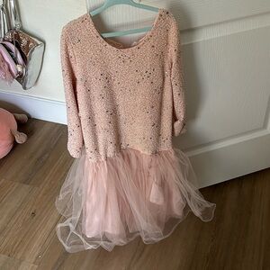 Kids dress formal pink